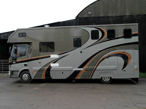 Grey & Orange Horsebox